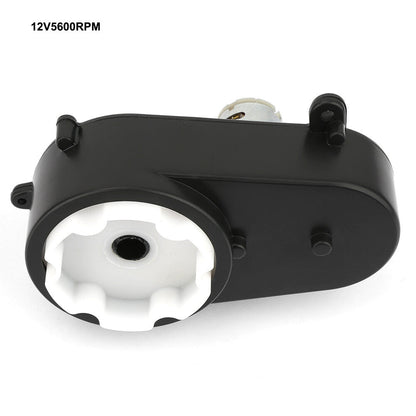12V RS390 Electric Motor with Gearbox for Kids' Toy Car Steering 5600 RPM