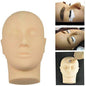 VIP Extensions Rubber Practice Mannequin Head for Eyelashes Makeup & Massage