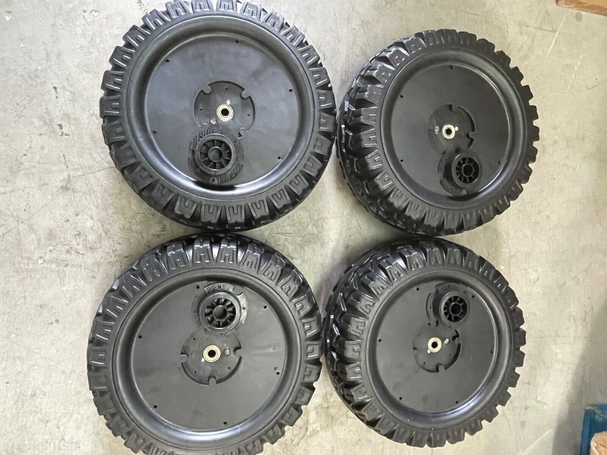4 Rubber Tires All Weather Replacements For Ride On Car Toys On Sale Today