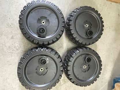 4 Rubber Tires All Weather Replacements For Ride On Car Toys On Sale Today