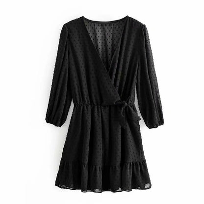 Korean Ruffle Mini Dress