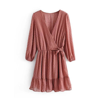 Korean Ruffle Mini Dress