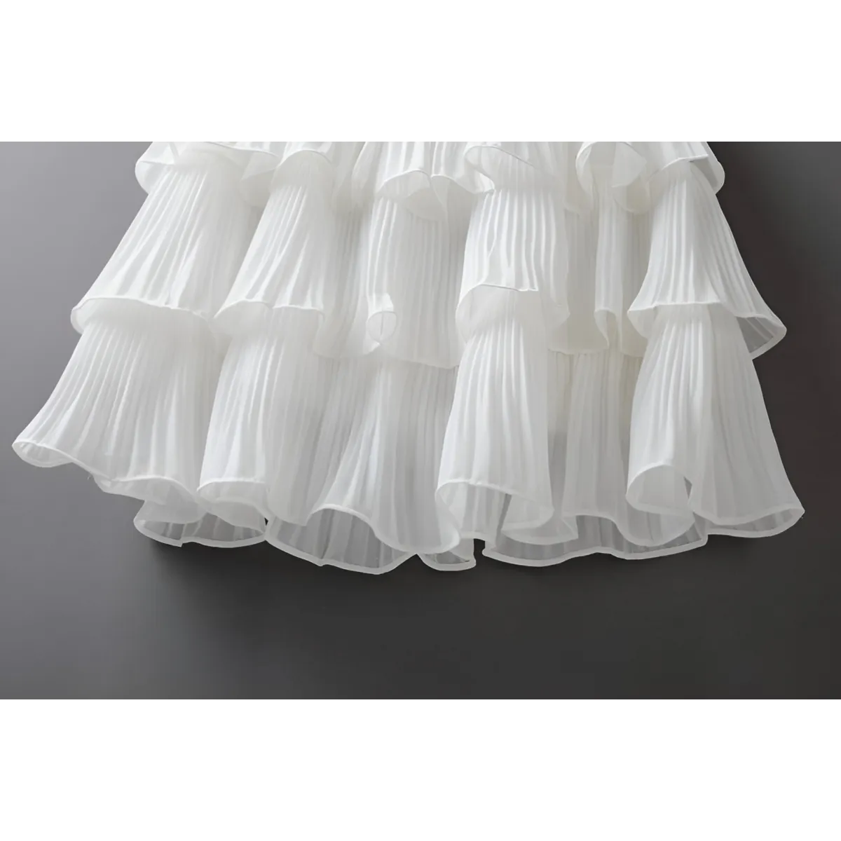 Boho Ruffle Mini Skirt With Elastic Waist