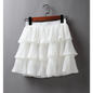 Boho Ruffle Mini Skirt With Elastic Waist