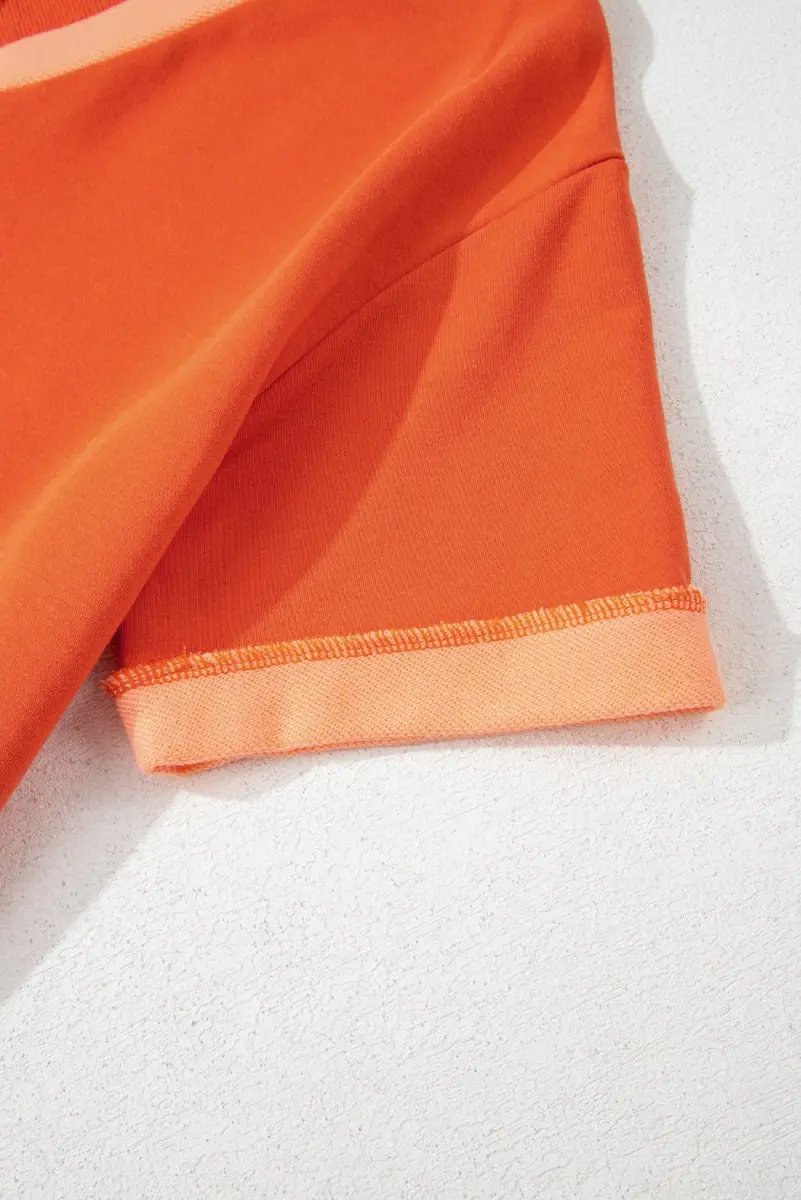 Dresses Love Salve Orange Romper Women's Daily Wear Casual V-Neck Pocket Summer Jumpsuit