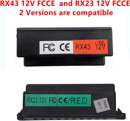 12V Replacement Remote Control with 2.4G Wireless Connectivity for Kids' Cars RX43 RX23