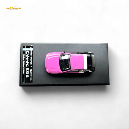 Street Weapon Honda Civic EG6 No Good Racing Pink 1:64