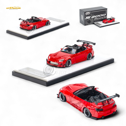 MicroTurbo Honda S2000 Pandem Rocket Bunny Red 1:64