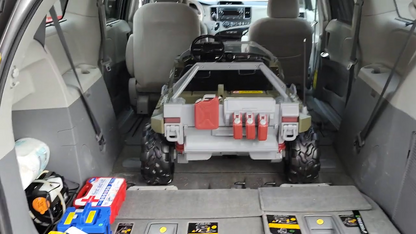 Halo Warthog Electric Ride-On Vehicle with Laser Tag Gun and Body Armor - Microsoft Licensed