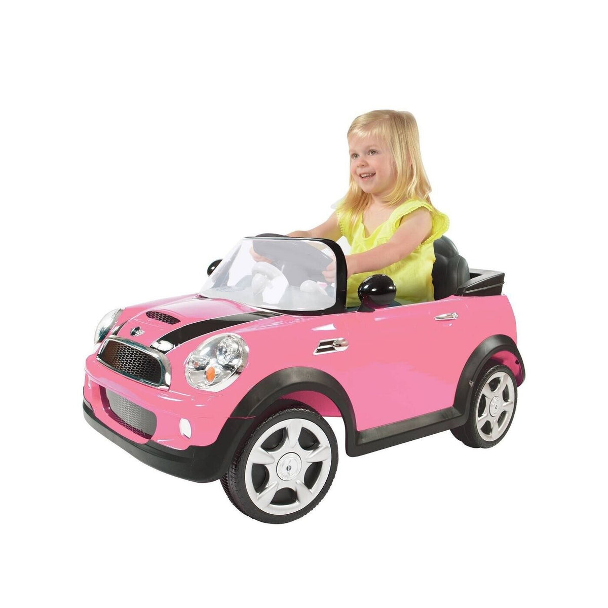 Rev Up the Fun with the Pink 6V Mini Cooper Ride-On