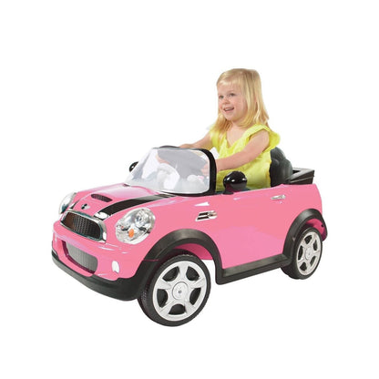 Rev Up the Fun with the Pink 6V Mini Cooper Ride-On