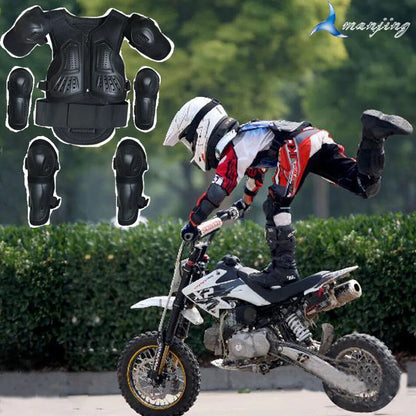 Kids Motocross Body Armor Back Protector Ride-On Horse Toy for Ages 4-15 Years