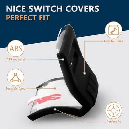 Black Window Button Cover for 2018-2025 Jeep Wrangler JL Unlimited Sahara