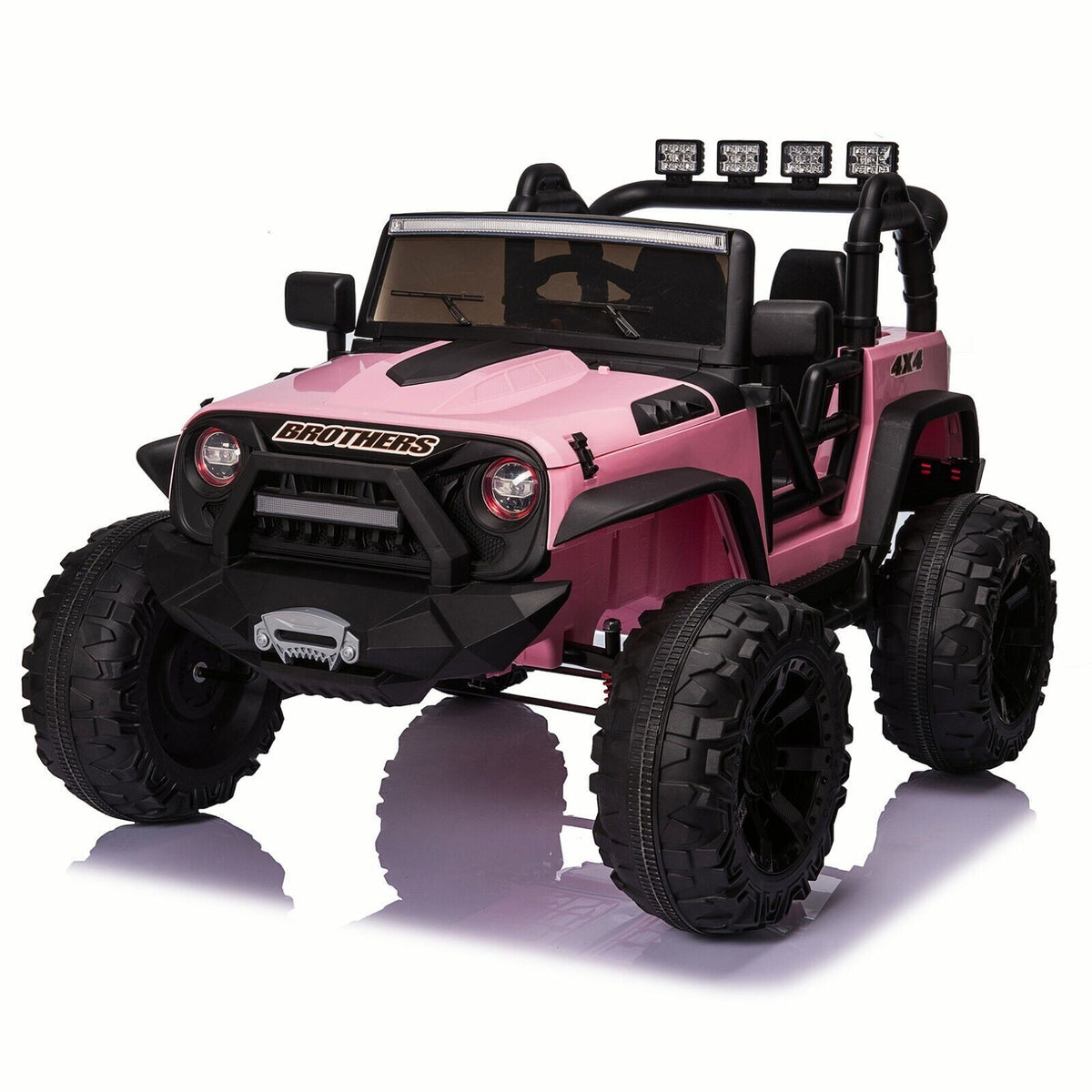 Electric 24V Battery Kids Ride On Car Toy Truck with USB, Bluetooth, and Remote Control Features