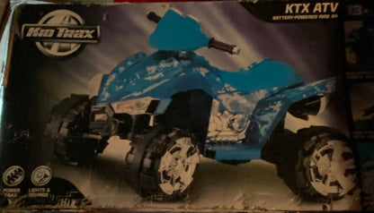 Kid Trax KTX Blue Camo 6V Quad ATV Ride-On - Brand New