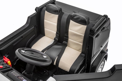SUPERtrax® Large Truck Emergency Children's Ride On 4WD Law Enforcement Vehicle - Ebony.