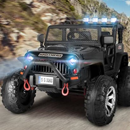 24V Jeep Music Fashion Ride-On Car with Remote Control for Electric Kids