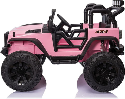 2 Seater Electric Kids Ride On Truck Car with Parent Remote Control and LED Lights - 24V 2x200W
