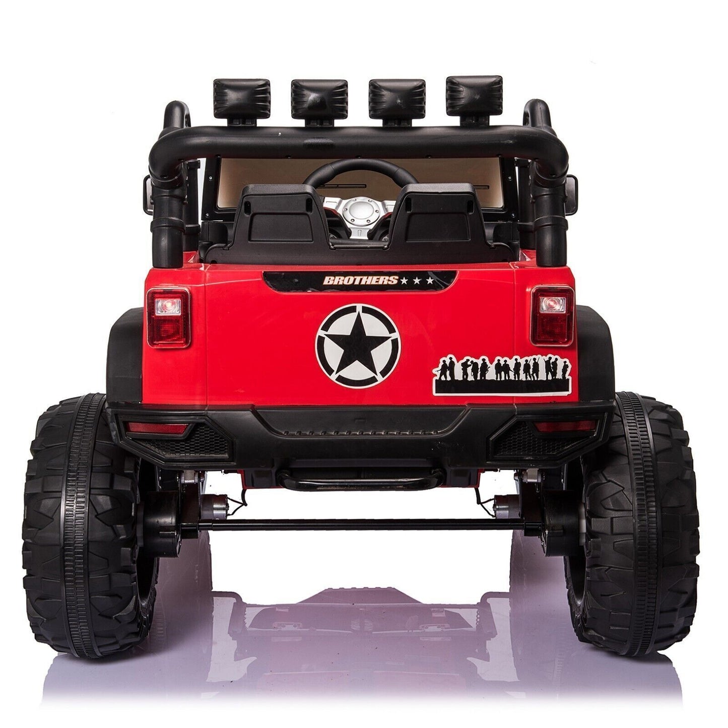 Electric 24V Battery Kids Ride On Car Toy Jeep with USB, Bluetooth, and Remote Control Features
