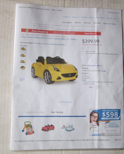 Rev up the Fun with the Ferrari California T Kids' Electric Car