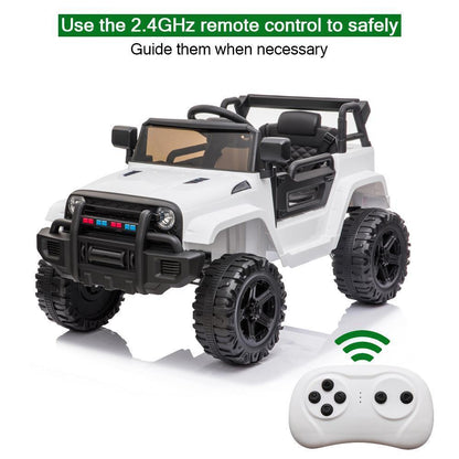 3-Speed Remote Control Ride-On Car Truck with Light and Music for Kids - Perfect Gift for Boys and Girls