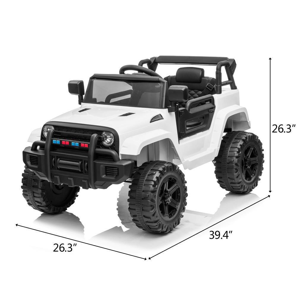 3-Speed Remote Control Ride-On Car Truck with Light and Music for Kids - Perfect Gift for Boys and Girls