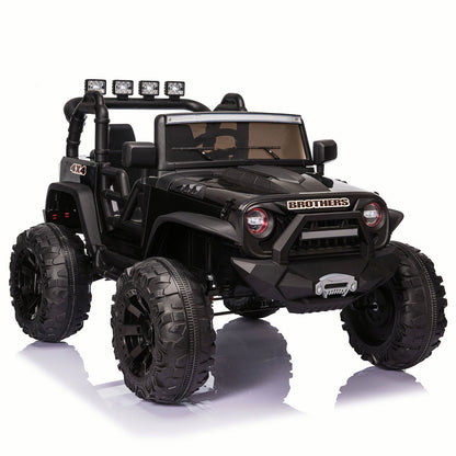 Electric 24V Battery Kids Ride On Car Toy Truck with USB, Bluetooth, and Remote Control Features