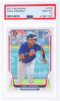 Graded 2014 Topps Bowman Jose Ramirez #176 Rookie RC Baseball Card PSA 10 Gem