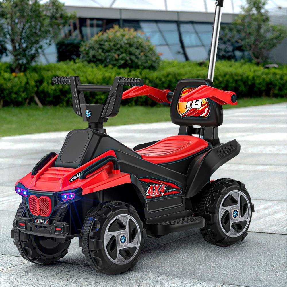 Electric ATV Ride-On Toy for Kids with LED Headlights - 4-Wheeler Quad Car