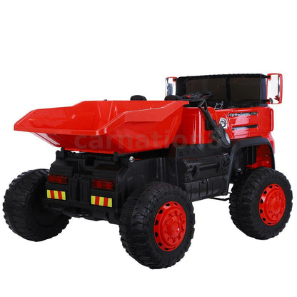 12V Four-wheel Drive Construction Truck 2.4G Remote Control/App Control Children's Electric Ride On Vehicle