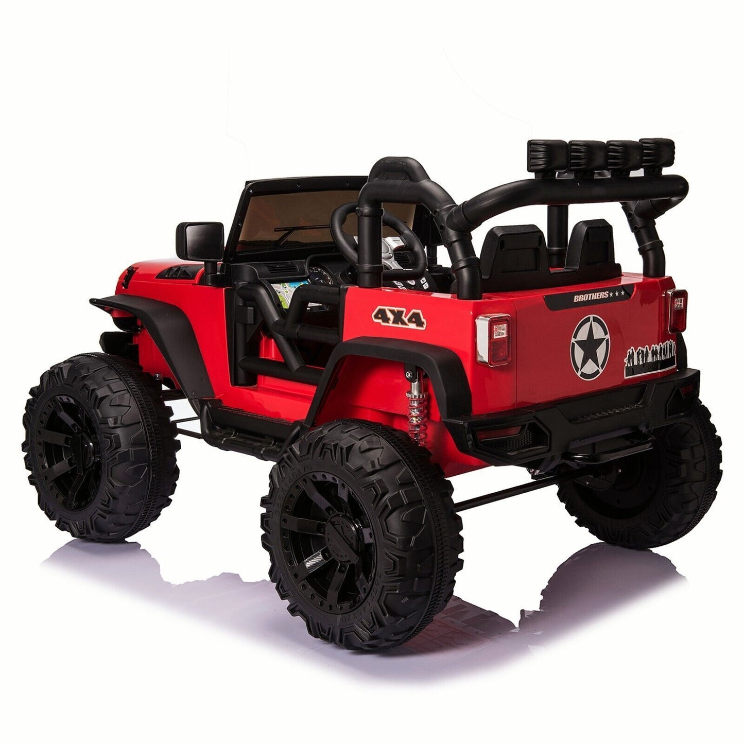 Electric 24V Battery Kids Ride On Car Toy Truck with USB, Bluetooth, and Remote Control Features