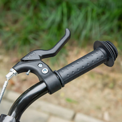 Youth Kick Scooter with Adjustable Handlebars, Double Brakes, and 16-Inch Inflatable Tires