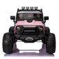 24V Electric Ride-On Truck for Kids with Remote Control, MP3 Player, LED Lights, and 3 Speeds - Seats 2