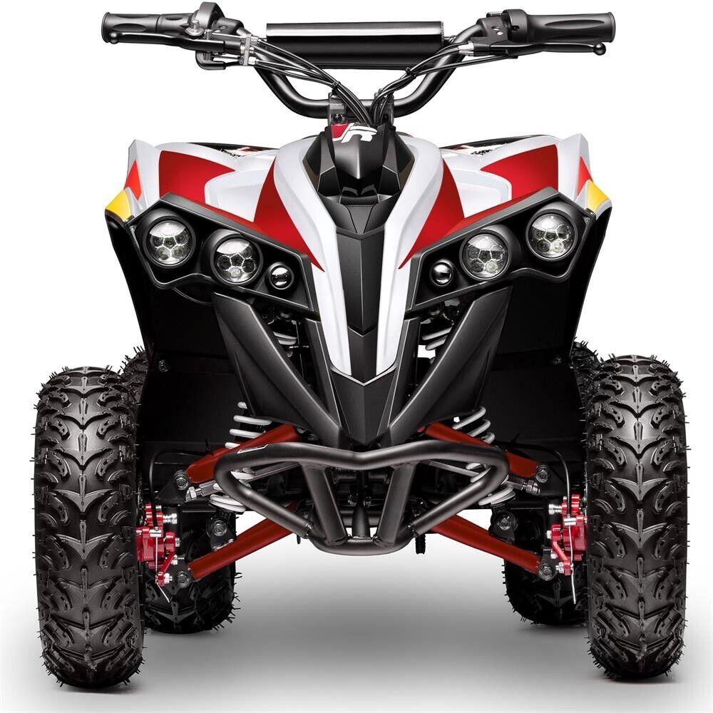 MotoTec E-Bully 36v 1000w Children's All-Terrain Vehicle - White, Red and Blue