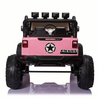 Electric 24V Battery Kids Ride On Car Toy Truck with USB, Bluetooth, and Remote Control Features