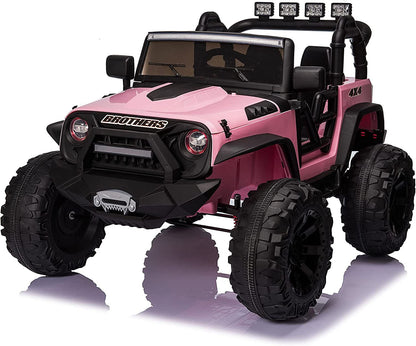 Premium 24V Electric Kids Jeep with 2X200W Battery, Remote Control, and 3-Speed Options