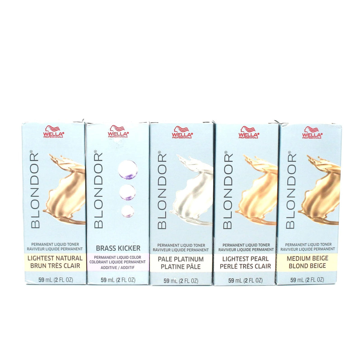Wella Pro Blondor Permanent Liquid Toner /03 Lightest Natural, 2 oz