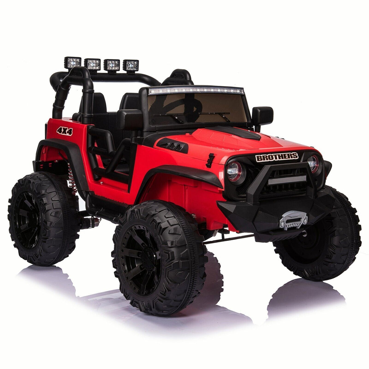 24V Battery-Powered Kids Ride On Truck with Trailer and RC Control - 3 Speeds, Camo Design