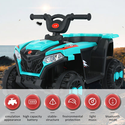 6V Electric ATV Quad Kids Ride-on Car Battery Powered 4-Wheel Motorcycle