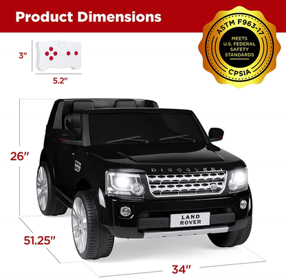 Best Choice Products 12V 3.7 MPH 2-Seater Licensed Land Rover Ride-On Vehicle for Kids