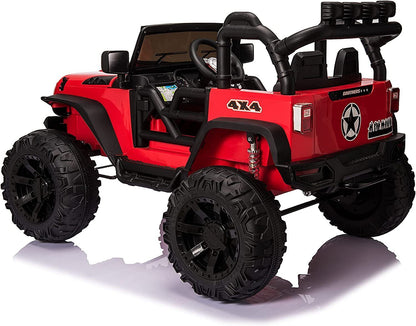 Premium 24V Electric Kids Jeep with 2X200W Battery, Remote Control, and 3-Speed Options