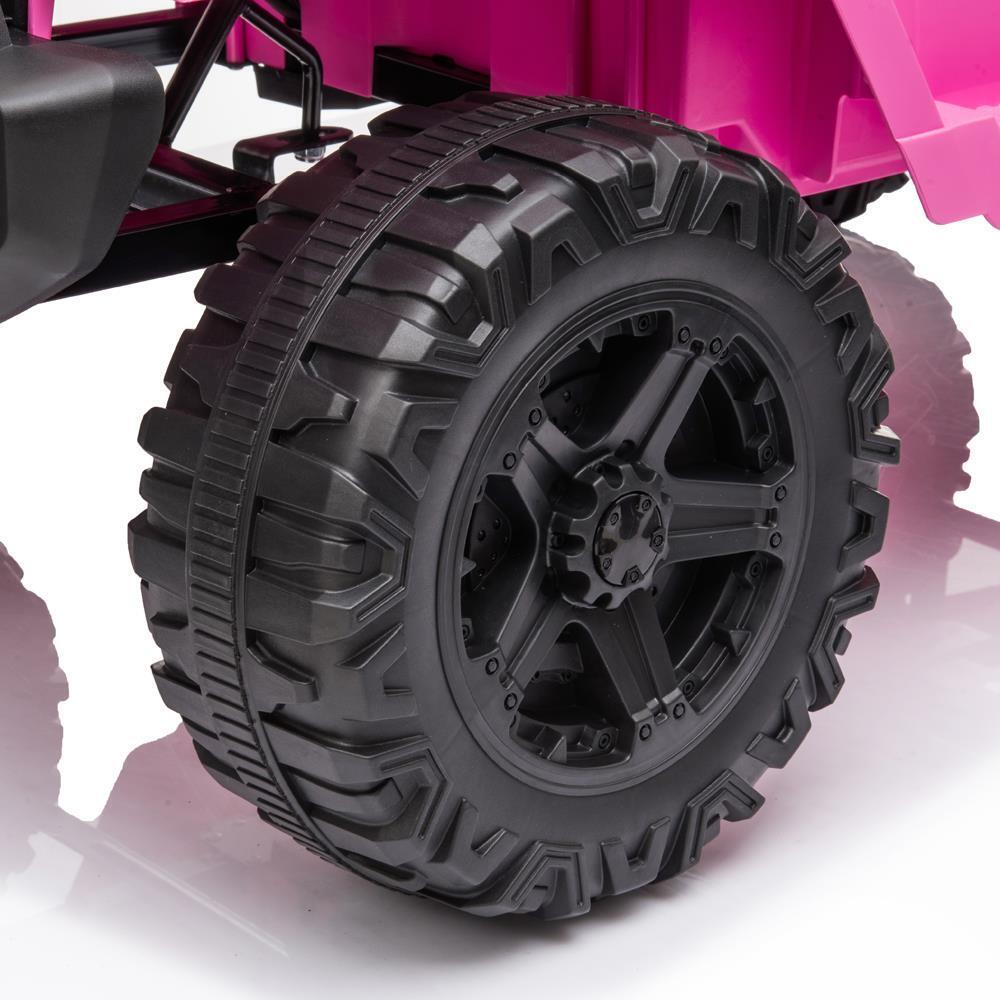 12V Pink Ride On Car Truck for Girls with 3 Speed Modes - Perfect Gift for Kids