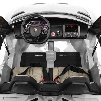 TWO SEATER LAMBORGHINI AVENTADOR 24V KIDS VEHICLE - KIDS ELECTRIC CAR WITH REMOTE CONTROL
