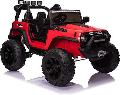 Premium 24V Electric Kids Jeep with 2X200W Battery, Remote Control, and 3-Speed Options