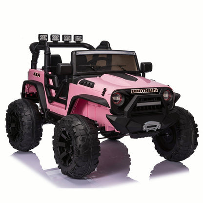 Electric 24V Battery Kids Ride On Car Toy Truck with USB, Bluetooth, and Remote Control Features