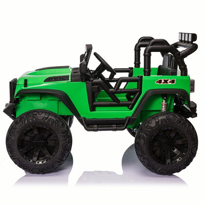 Electric 24V Battery Kids Ride On Car Toy Truck with USB, Bluetooth, and Remote Control Features