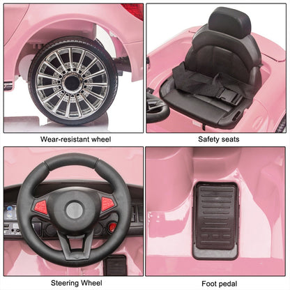 Electric Ride-On Car for Kids with Remote Control, Music, and LED Lights - Perfect Gift for Young Drivers!
