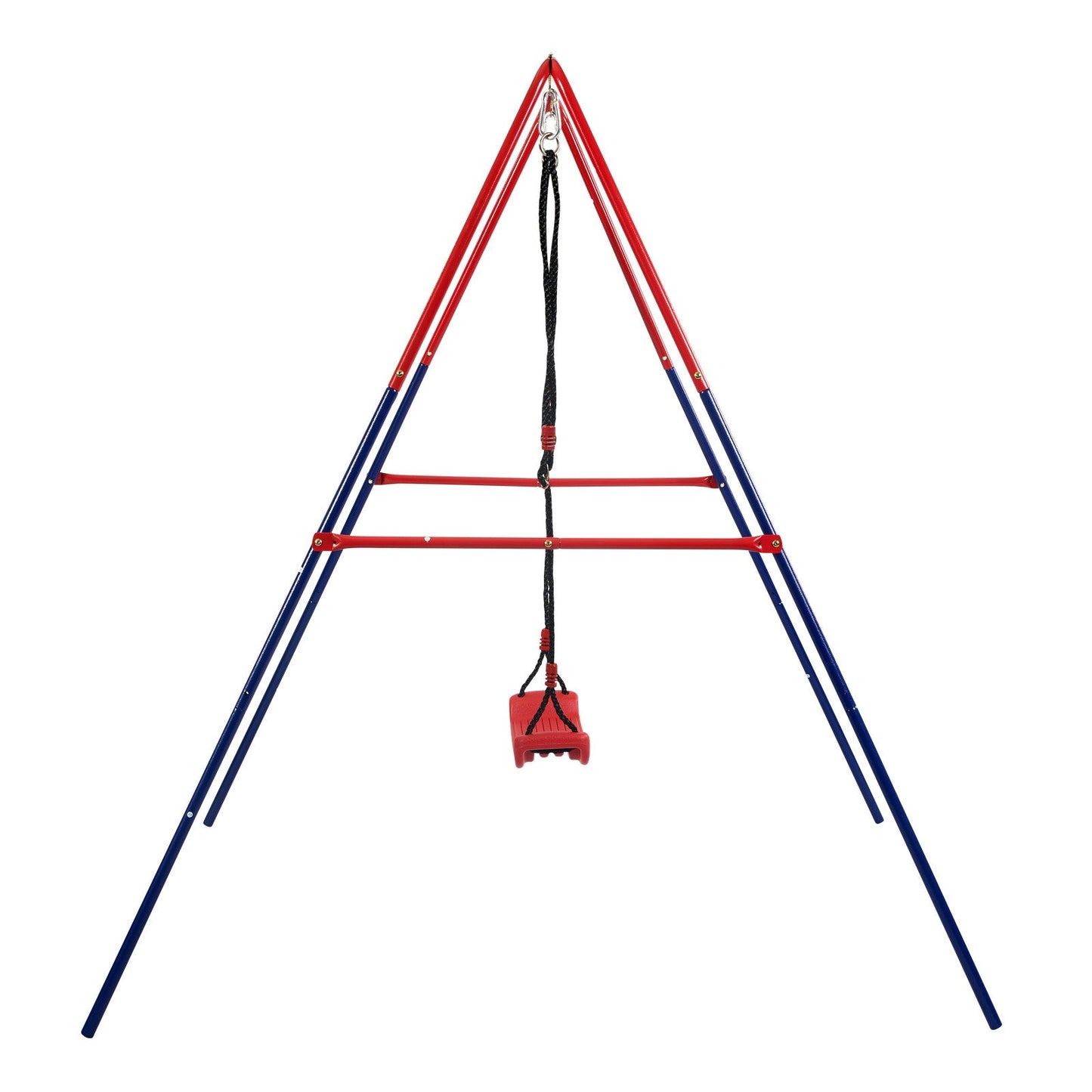Green and Blue Baby Swing Set 2-in-1 Plastic Safe Mental Development Toy