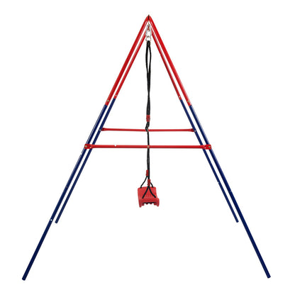 Green and Blue Baby Swing Set 2-in-1 Plastic Safe Mental Development Toy