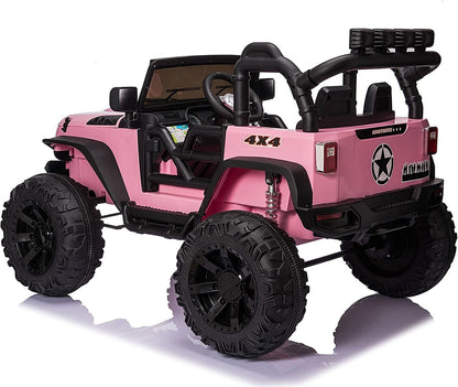Premium 24V Electric Kids Jeep with 2X200W Battery, Remote Control, and 3-Speed Options